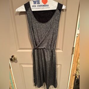 Athleta Charcoal faux wrap Dress